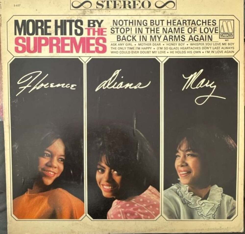 VG+/VG: Motown More Hits by the Supremes Vinyl LP Record MS-627